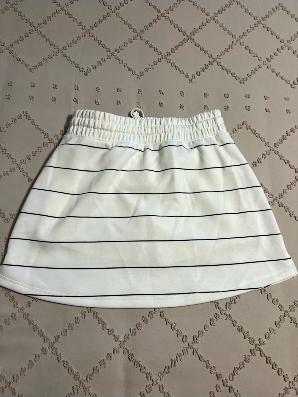 Rae Mode White Striped Skort Size M NWT Athleisure Tennis Coastal - Picture 3 of 5